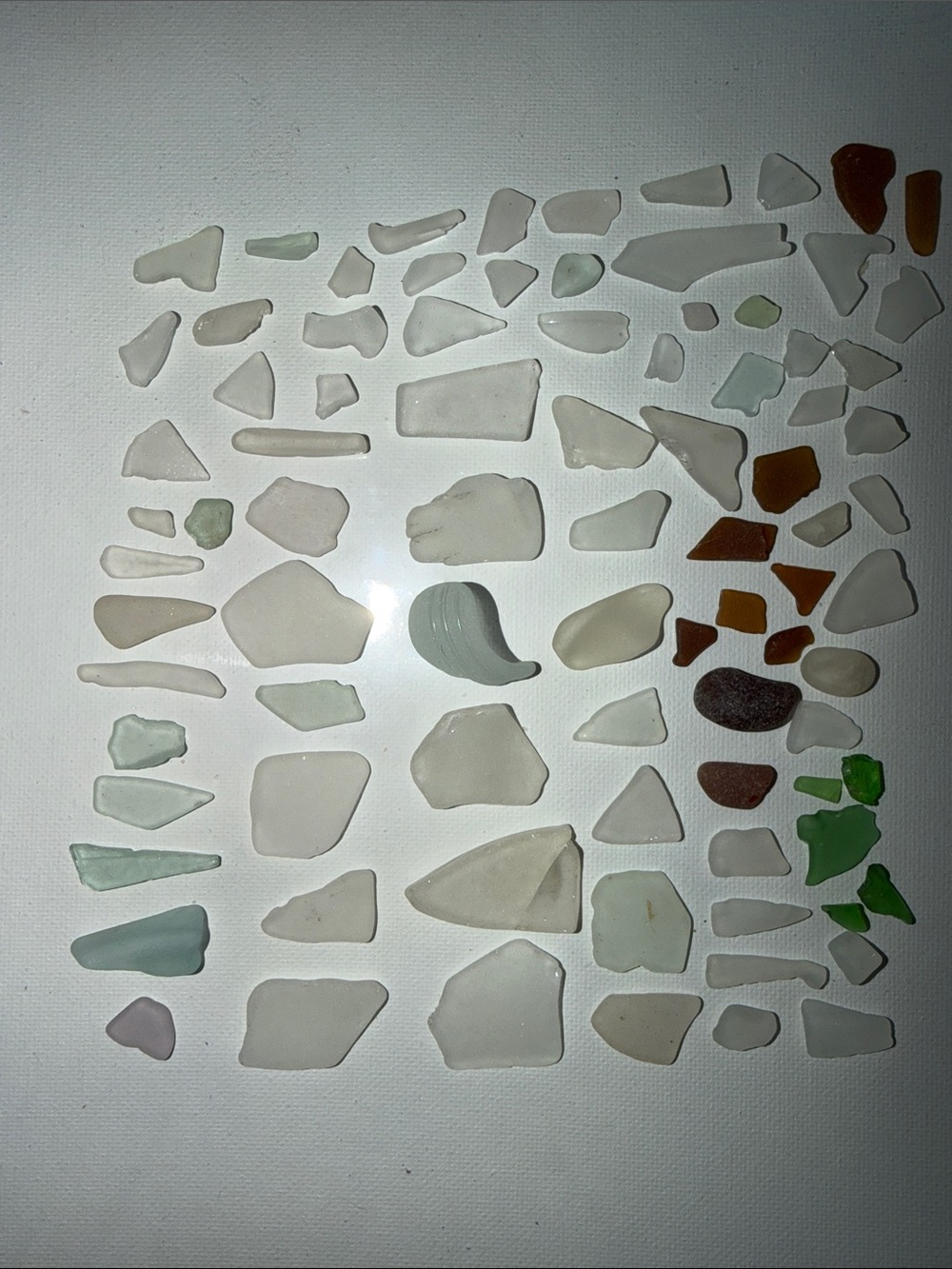 Authentic Maine Sea Glass - White, Green & Brown Collection